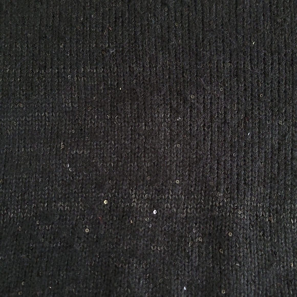 FUC Narciso Rodriguez Design Nation Black Sequined Knit Long Sleeve Sweater, L - Picture 6 of 15